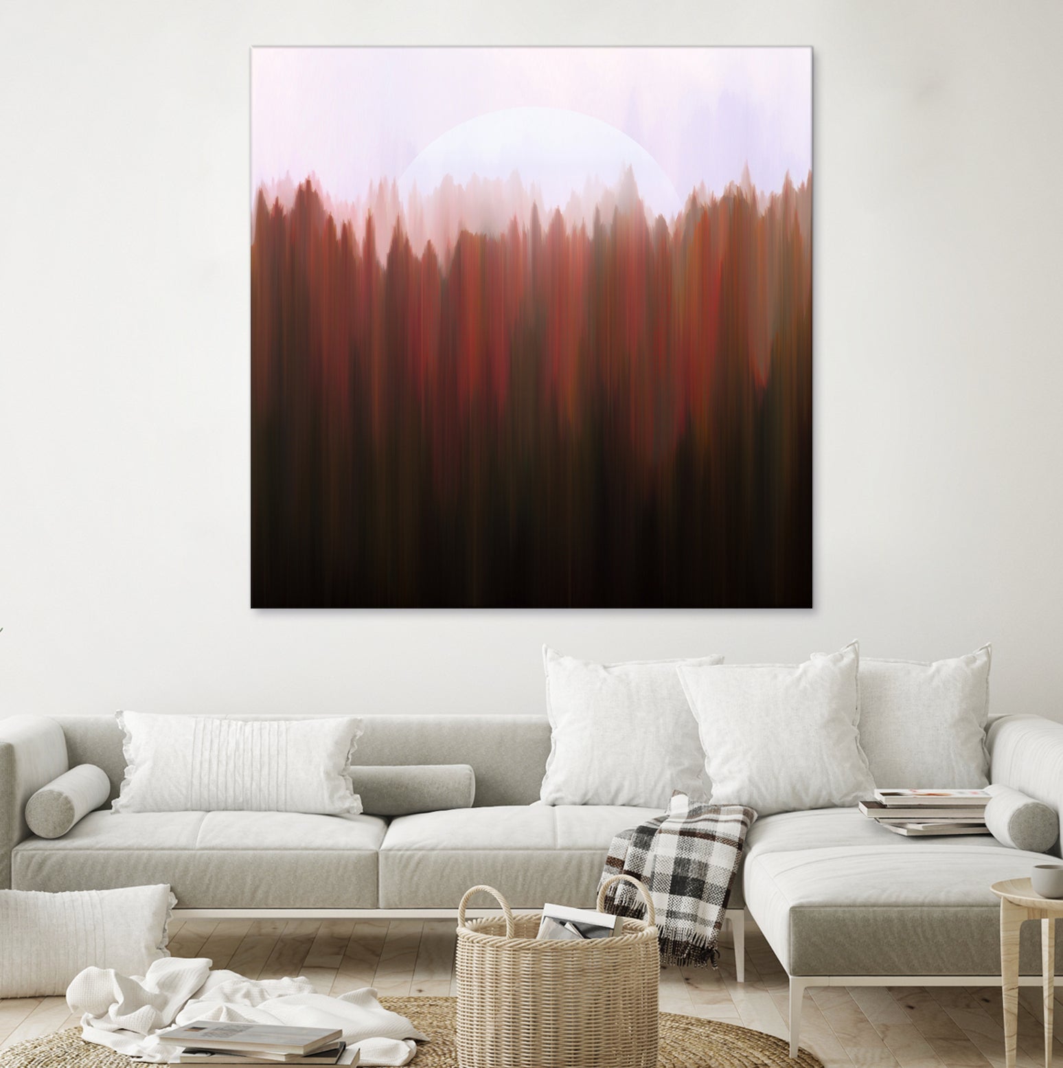 Forest Moon by Robin Willems on GIANT ART - red digital painting