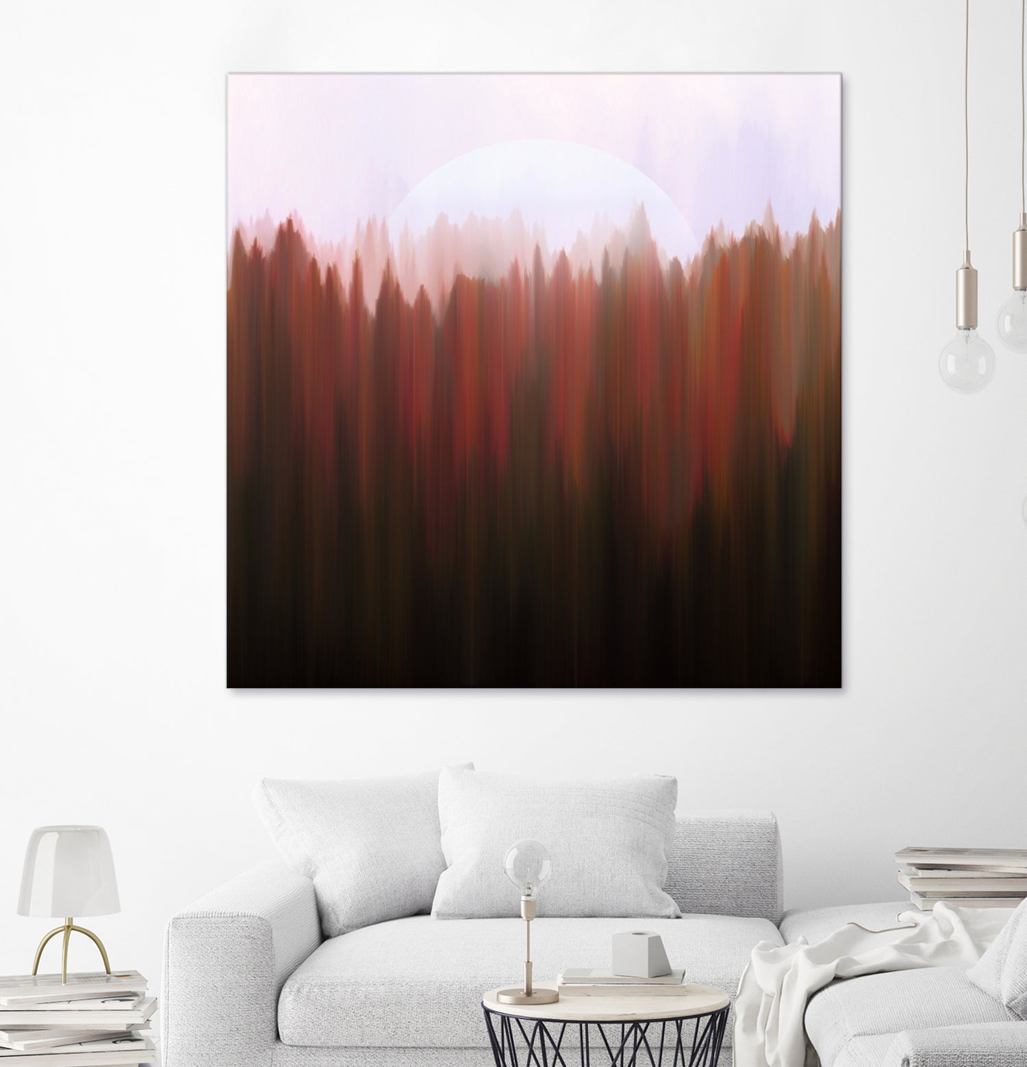 Forest Moon by Robin Willems on GIANT ART - red digital painting