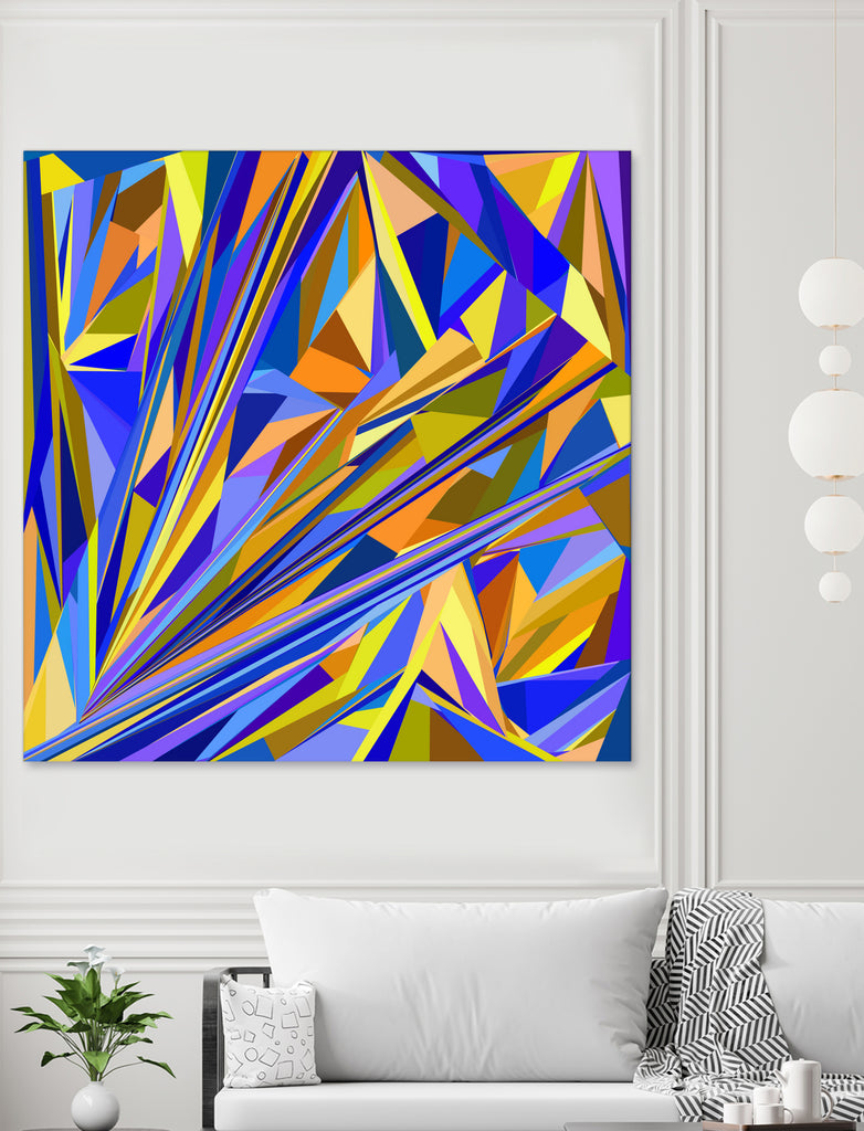 Kandinsky geometry by Dmitry Chernov on GIANT ART - orange digital drawing