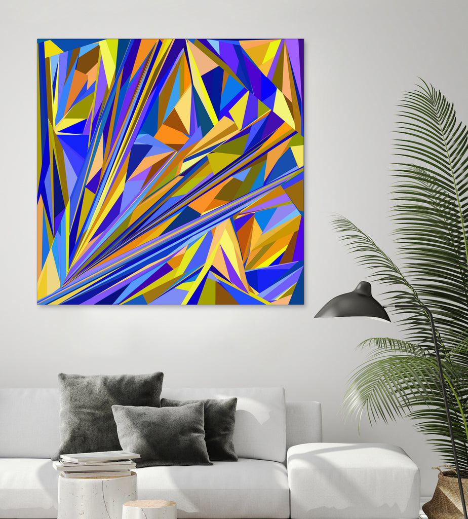 Kandinsky geometry by Dmitry Chernov on GIANT ART - orange digital drawing