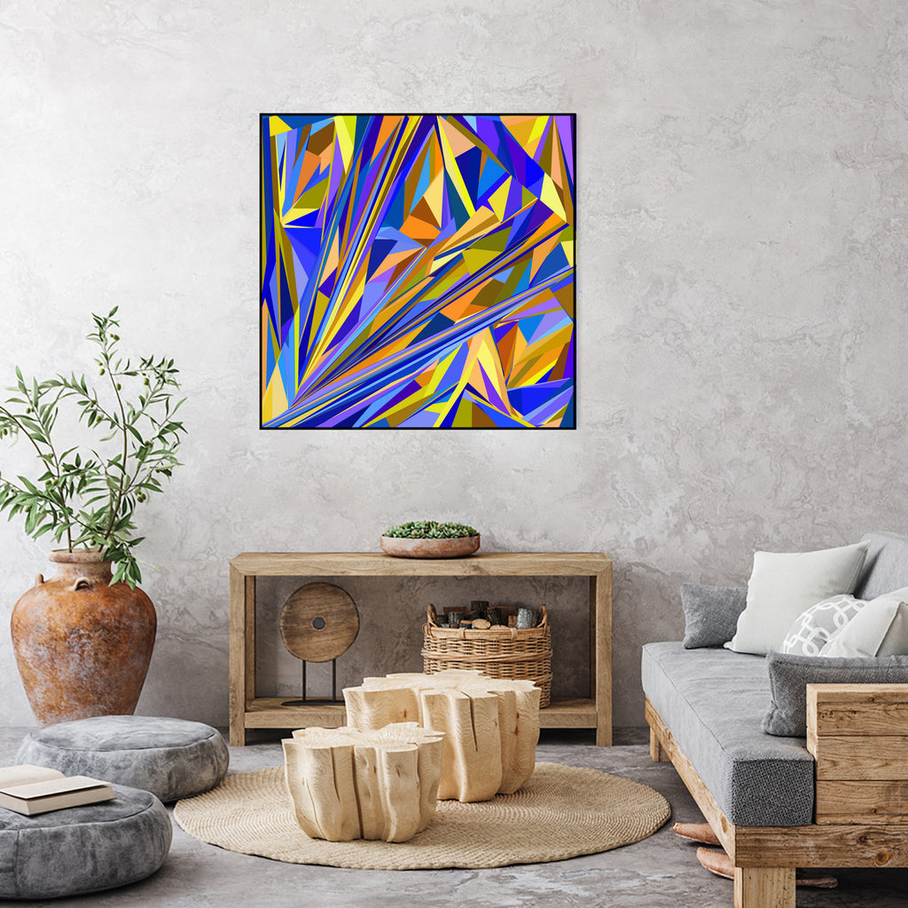 Kandinsky geometry by Dmitry Chernov on GIANT ART - orange digital drawing