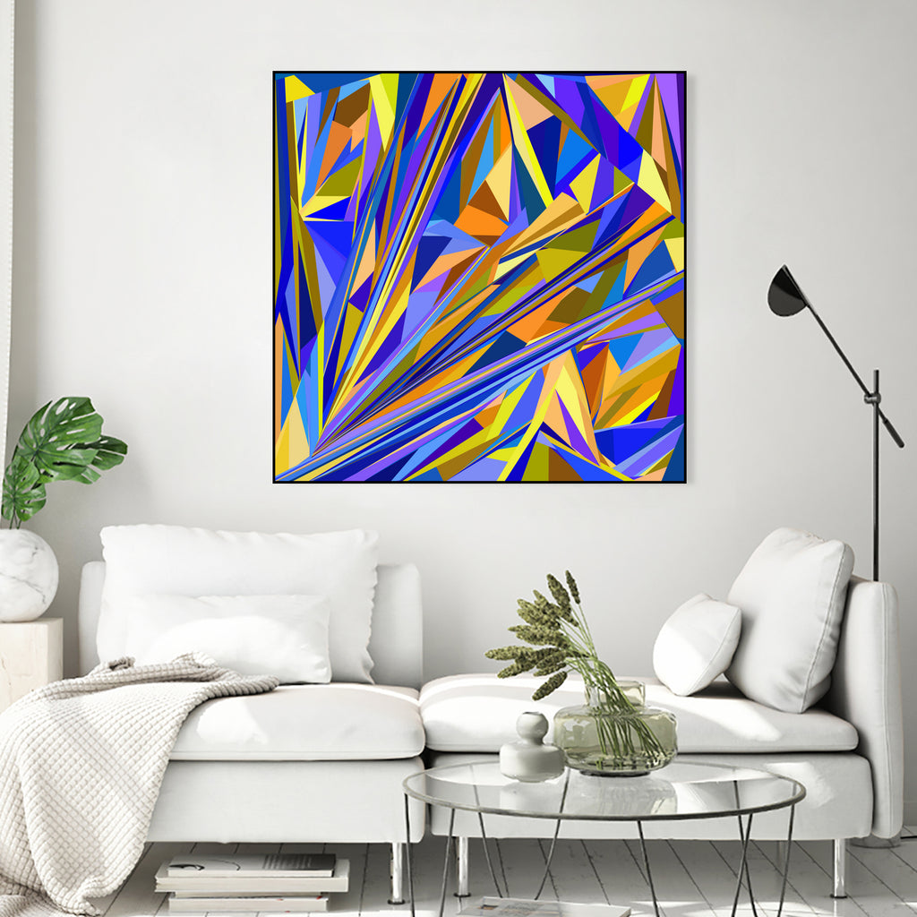 Kandinsky geometry by Dmitry Chernov on GIANT ART - orange digital drawing