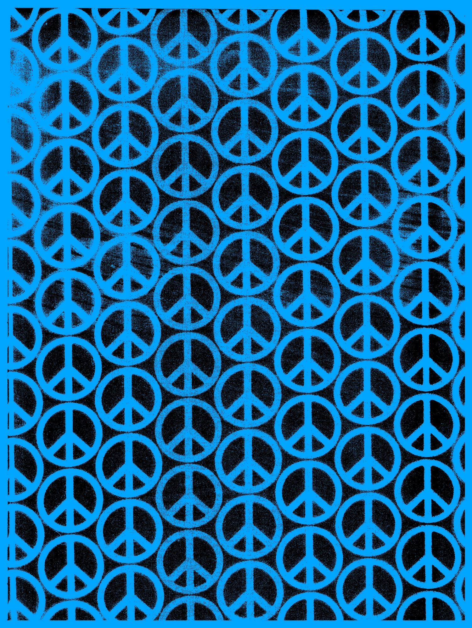 Peace Sign by OTIS PORRITT on GIANT ART - blue digital painting