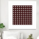 shell shape on dark burgundy bkg by Ramona Masut on GIANT ART - red digital drawing