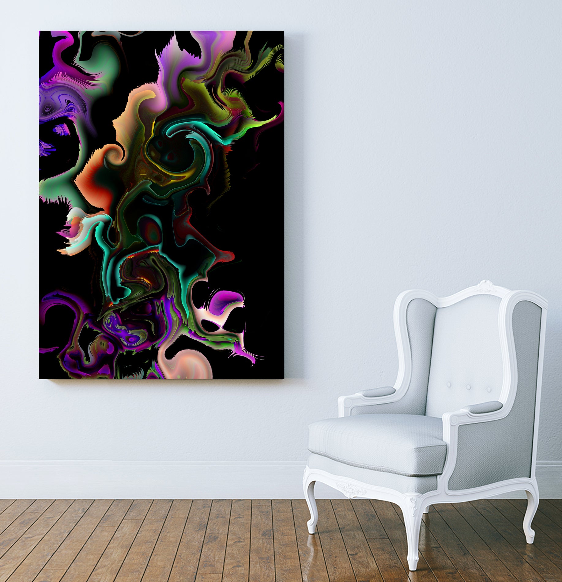 acrylic marble by Haris Kavalla on GIANT ART - black digital painting