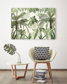 Modern Vintage Tropical Jungle Leaves 1 by Anitas Bellas Art on GIANT ART - coastal