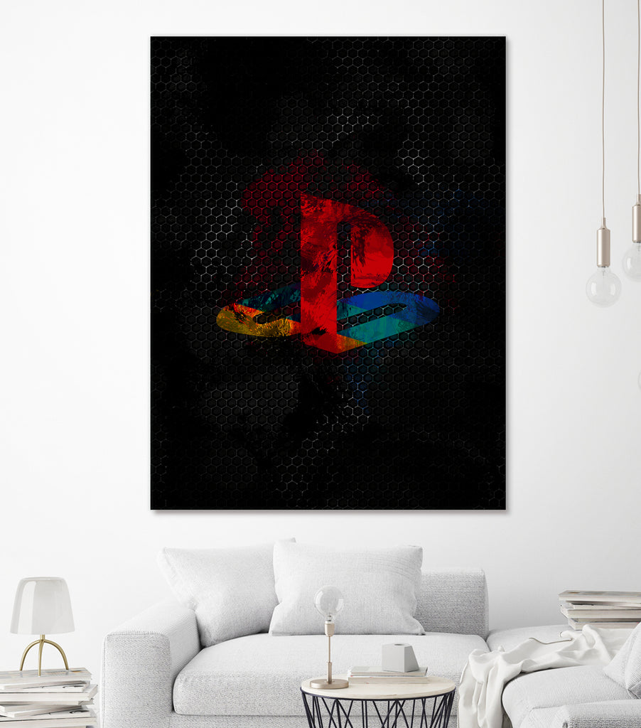 PlayStation dark splatter by Jurijs Permanickis on GIANT ART - black digital painting