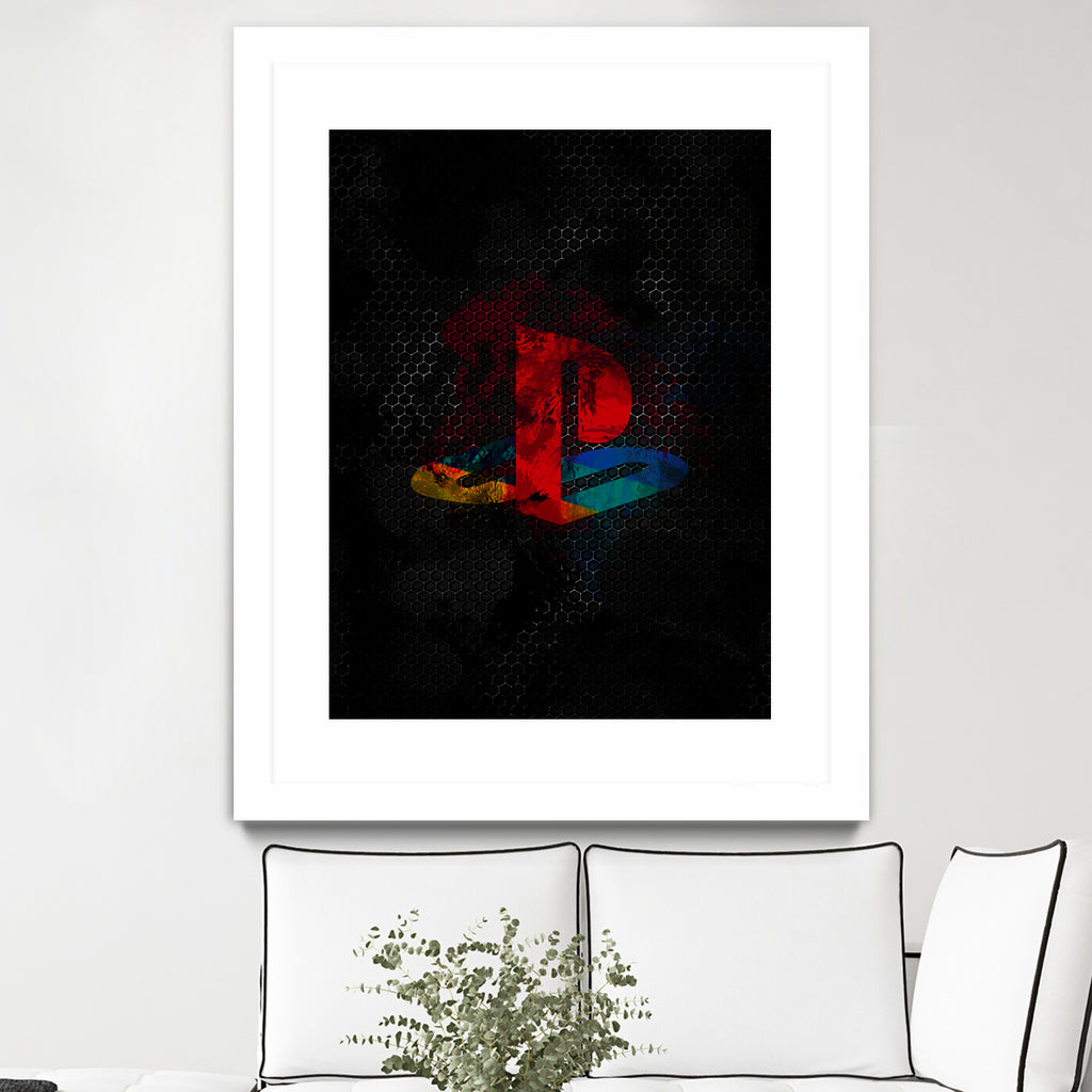 PlayStation dark splatter by Jurijs Permanickis on GIANT ART - black digital painting