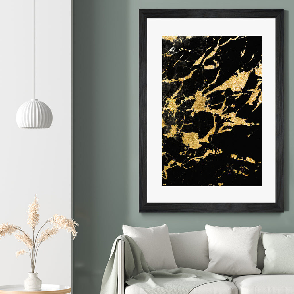 Black Marble Gold Glam #2 #decor #art by Anita & Bella Jantz on GIANT ART - black photo illustration