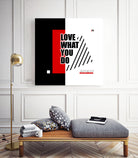Love What You Do by Mariana Angelova on GIANT ART - red typography