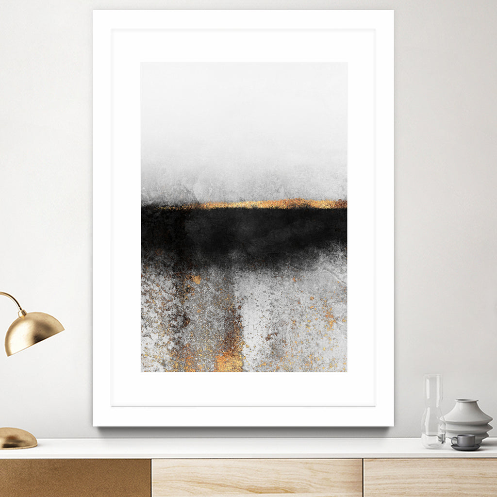 Soot and gold by Elisabeth Fredriksson on GIANT ART - black mixed media