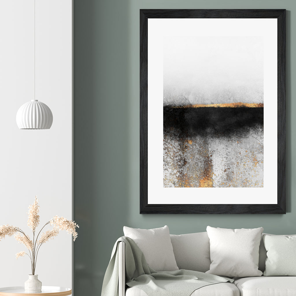 Soot and gold by Elisabeth Fredriksson on GIANT ART - black mixed media