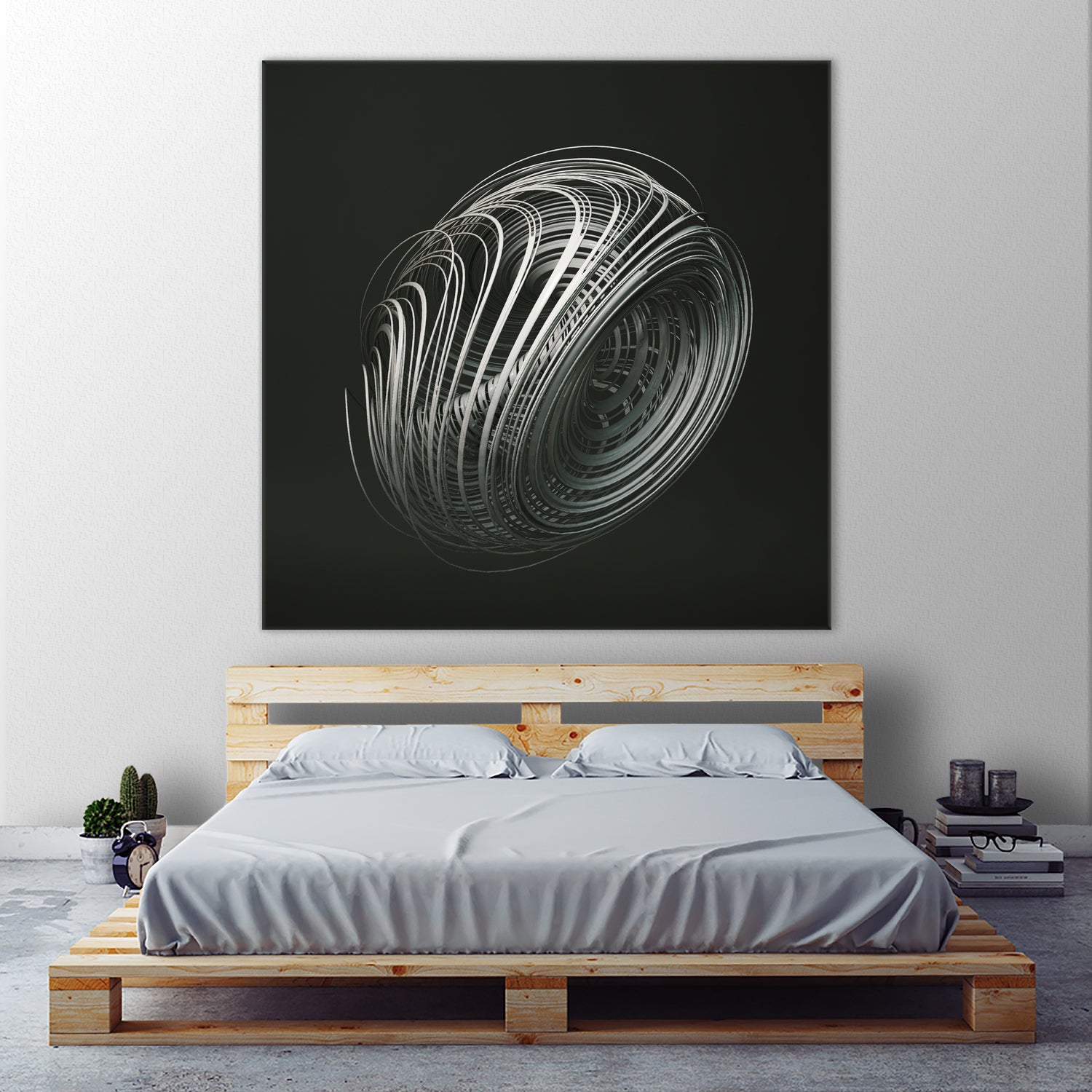 Strange Attractors Dequan Li 05 by David Ferreira on GIANT ART - gray 3d art