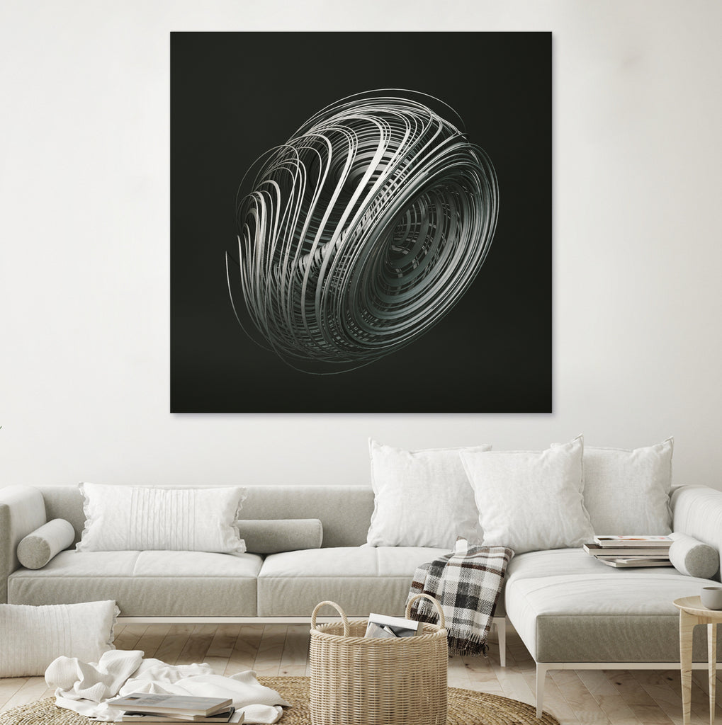 Strange Attractors Dequan Li 05 by David Ferreira on GIANT ART - gray 3d art