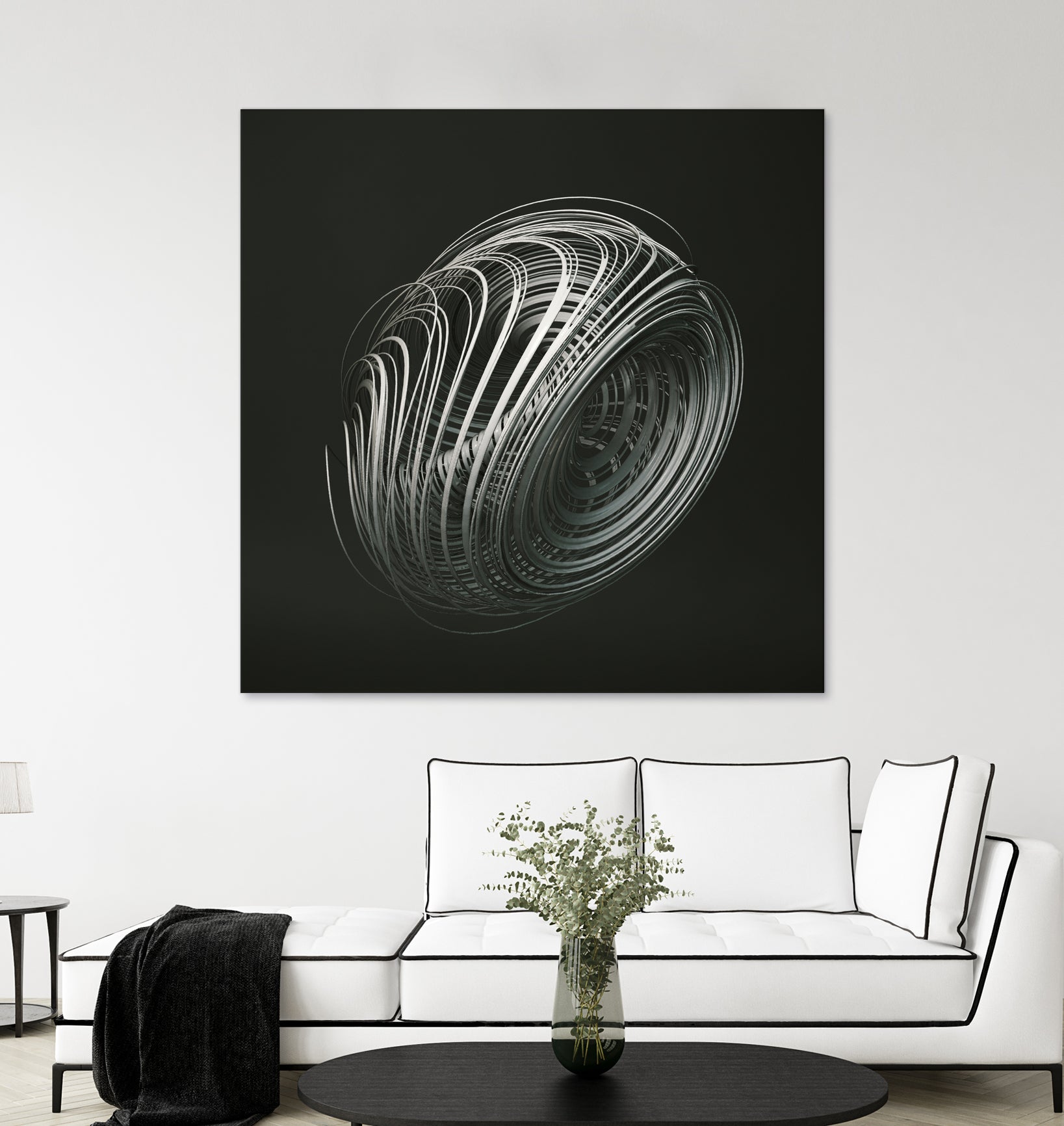 Strange Attractors Dequan Li 05 by David Ferreira on GIANT ART - gray 3d art