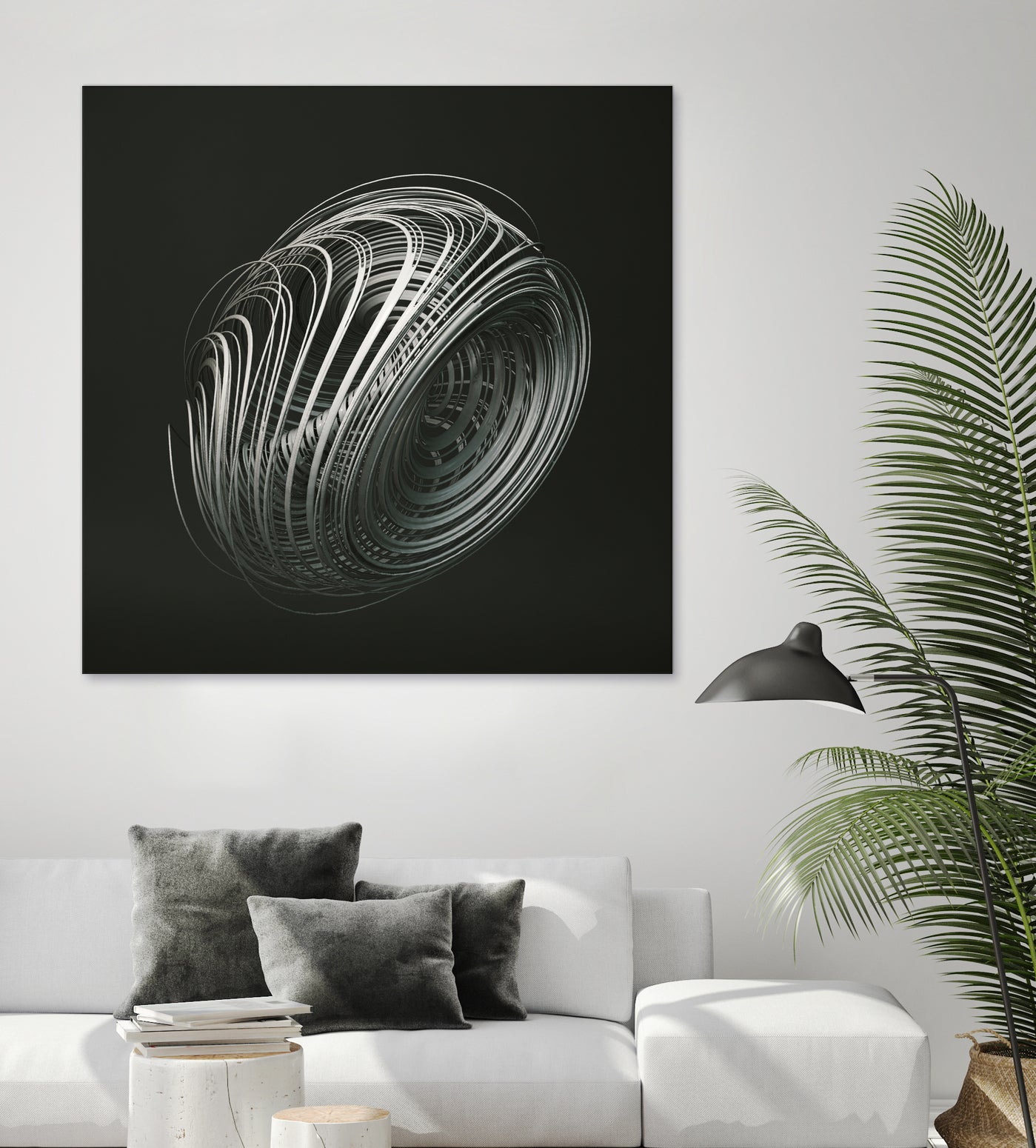 Strange Attractors Dequan Li 05 by David Ferreira on GIANT ART - gray 3d art