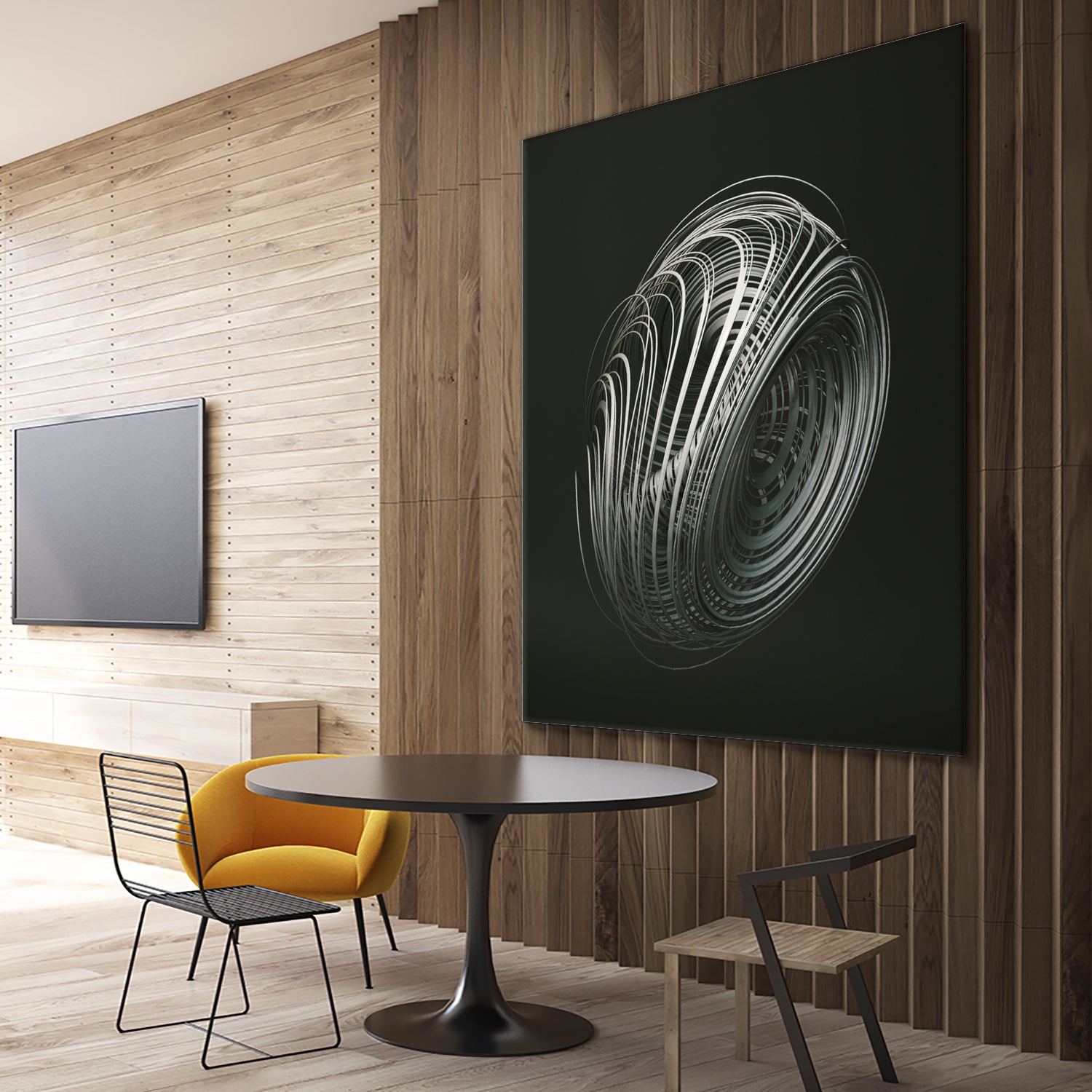 Strange Attractors Dequan Li 05 by David Ferreira on GIANT ART - gray 3d art