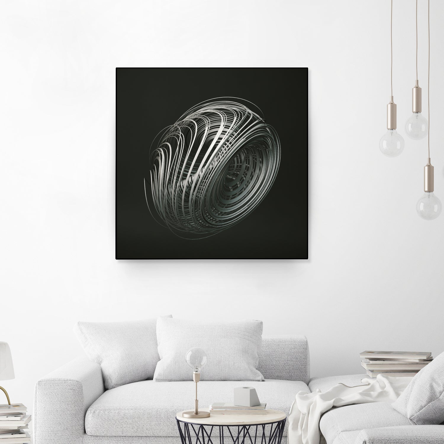 Strange Attractors Dequan Li 05 by David Ferreira on GIANT ART - gray 3d art