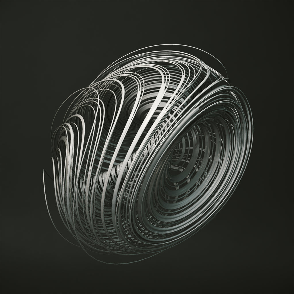 Strange Attractors Dequan Li 05 by David Ferreira on GIANT ART - gray 3d art