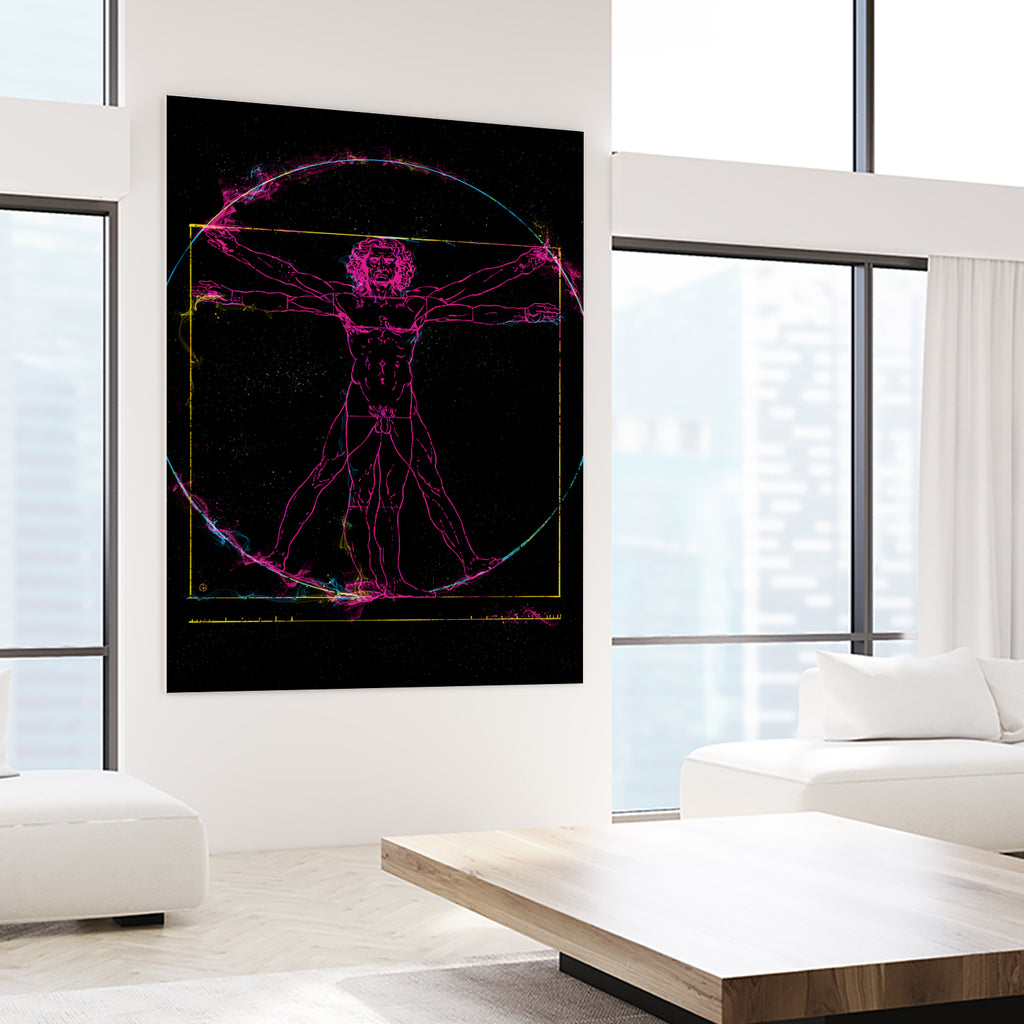 Vitruvian Man by Nikita Abakumov on GIANT ART - black digital painting