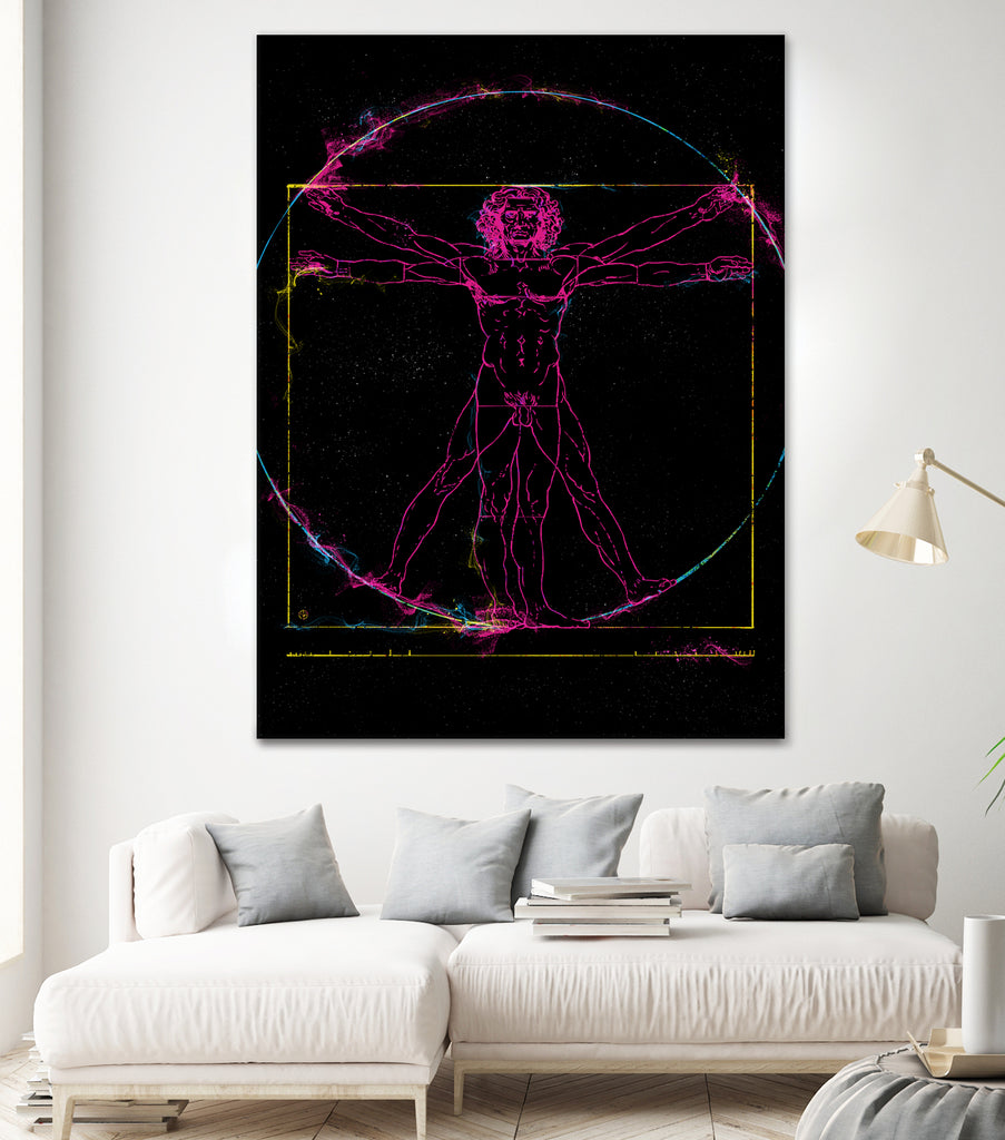 Vitruvian Man by Nikita Abakumov on GIANT ART - black digital painting