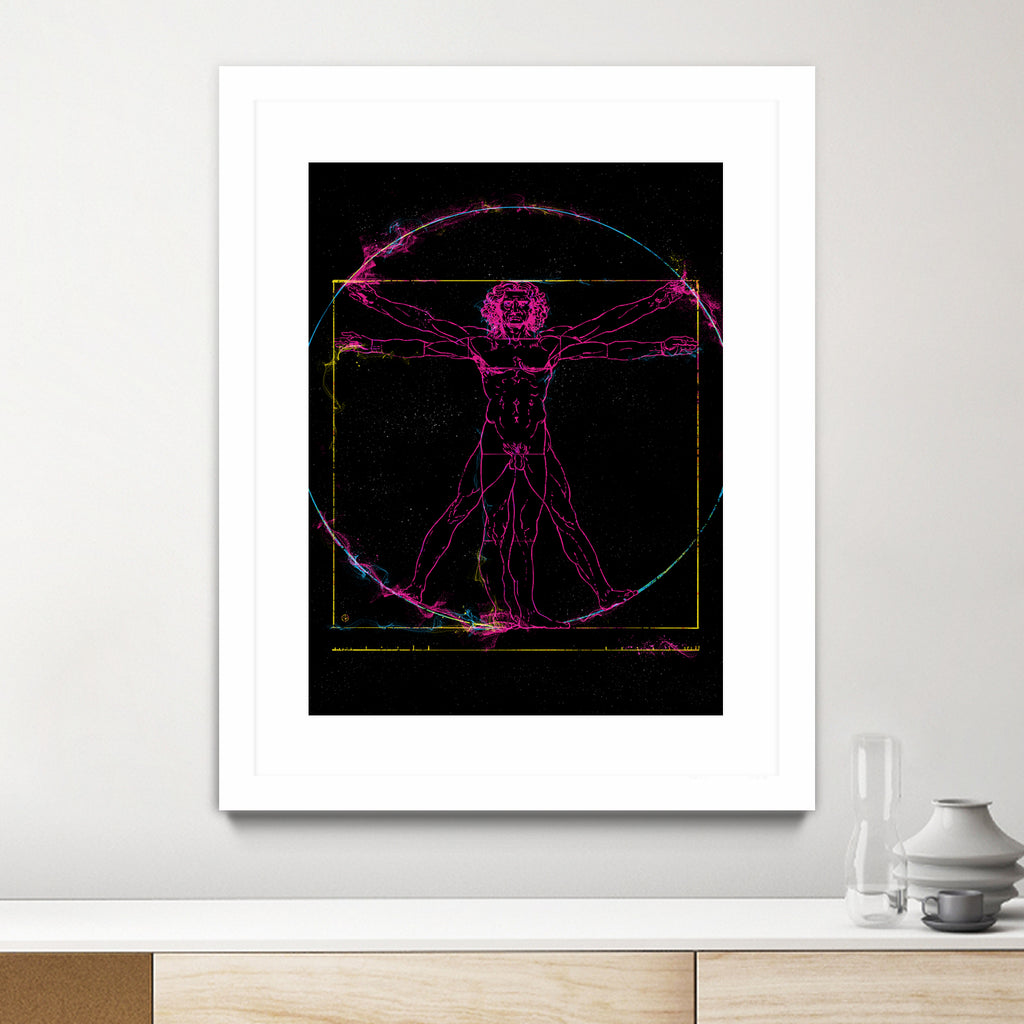 Vitruvian Man by Nikita Abakumov on GIANT ART - black digital painting