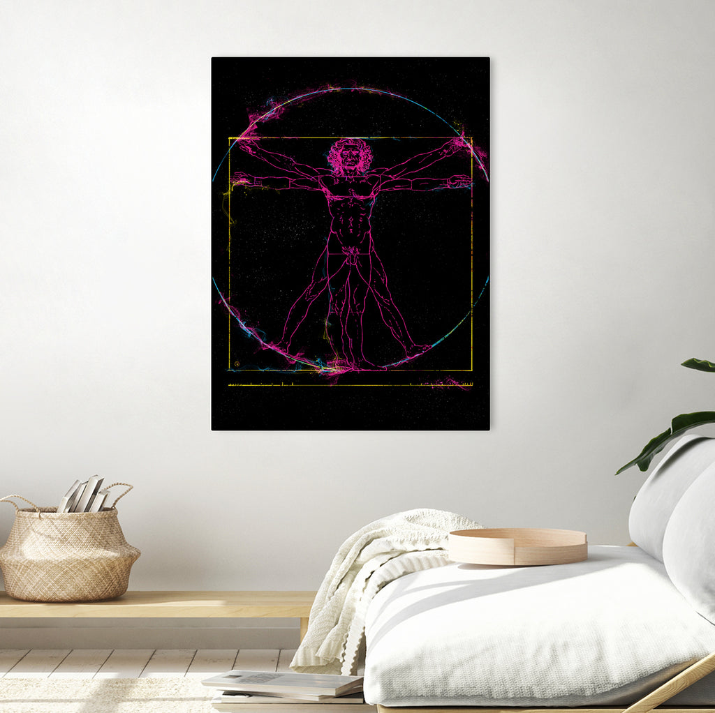 Vitruvian Man by Nikita Abakumov on GIANT ART - black digital painting