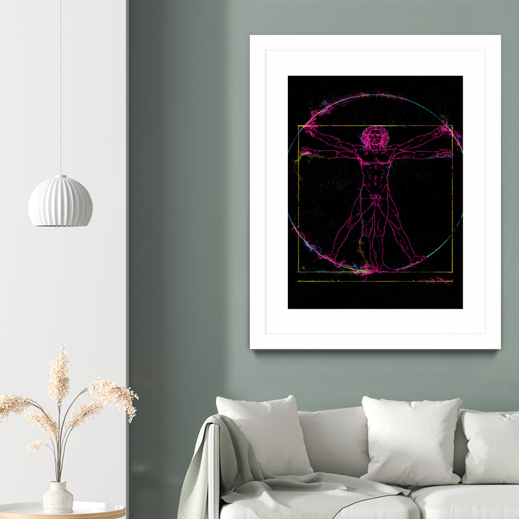 Vitruvian Man by Nikita Abakumov on GIANT ART - black digital painting