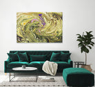 Abstract Marble Painting by Amir Faysal on GIANT ART - yellow digital painting