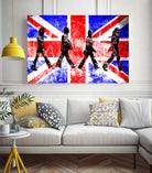 Beatles | Abbey Road | Pop Art by William Cuccio on GIANT ART - red digital painting