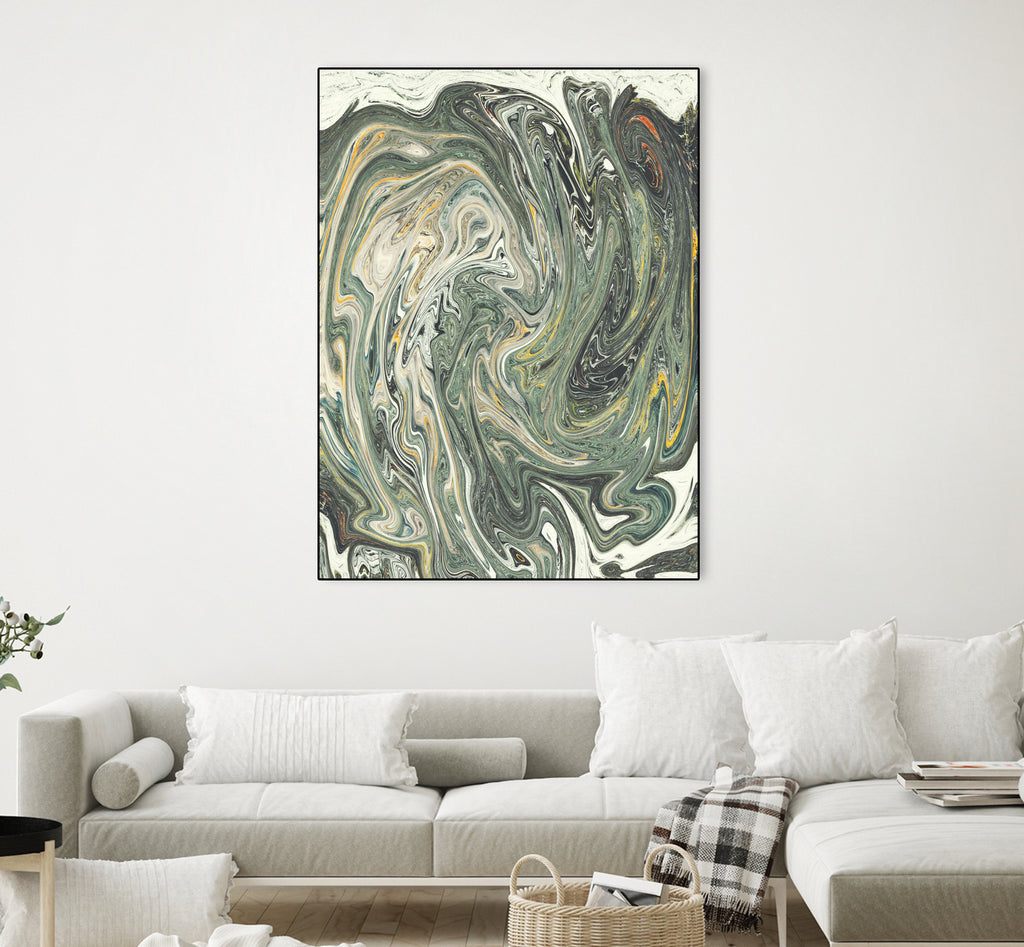 Abstract Marble Painting III by Amir Faysal on GIANT ART - gray digital painting