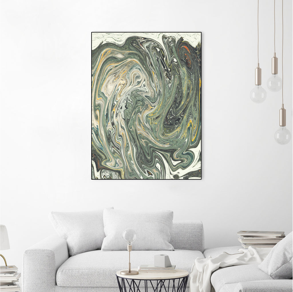 Abstract Marble Painting III by Amir Faysal on GIANT ART - gray digital painting