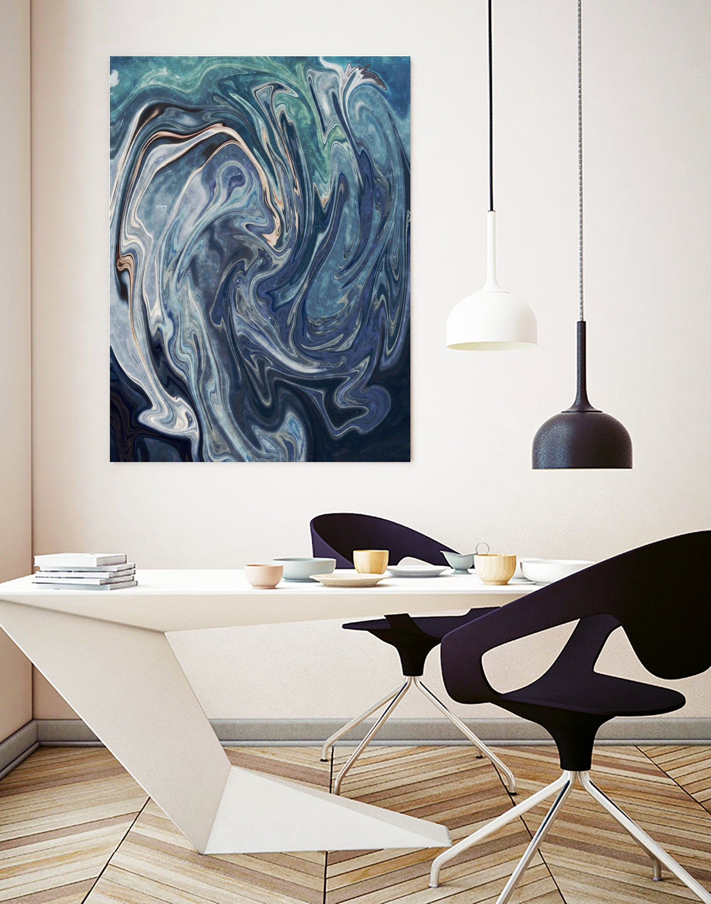 Abstract Marble Painting by Amir Faysal on GIANT ART - gray digital painting