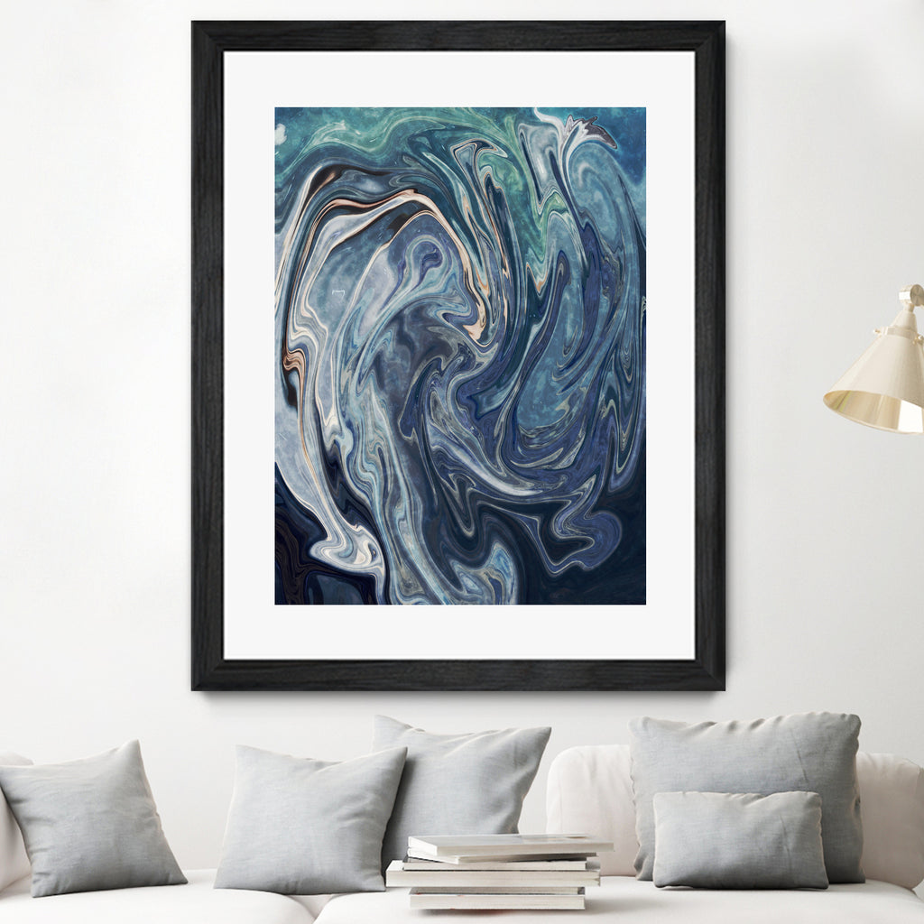 Abstract Marble Painting by Amir Faysal on GIANT ART - gray digital painting