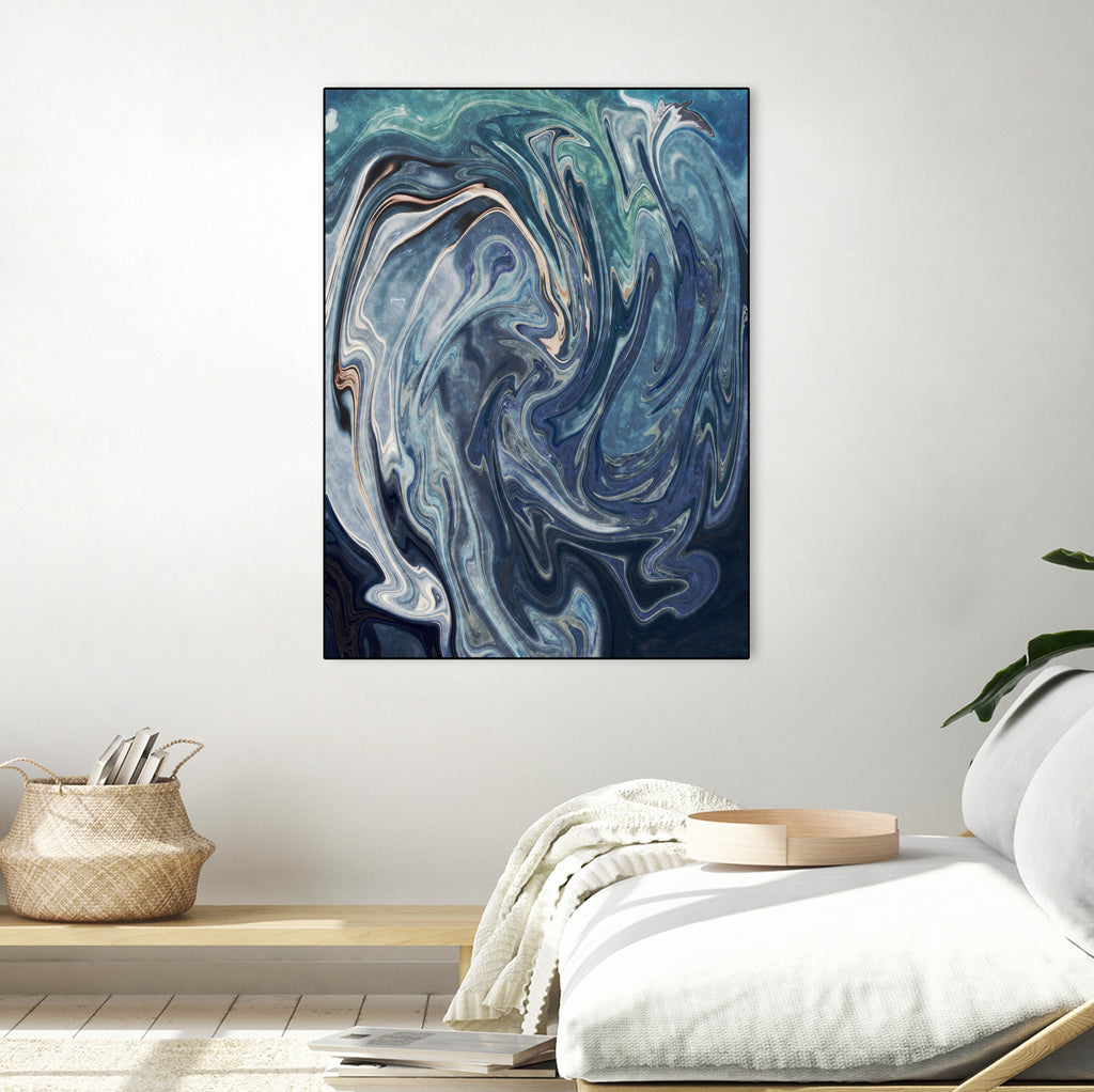 Abstract Marble Painting by Amir Faysal on GIANT ART - gray digital painting