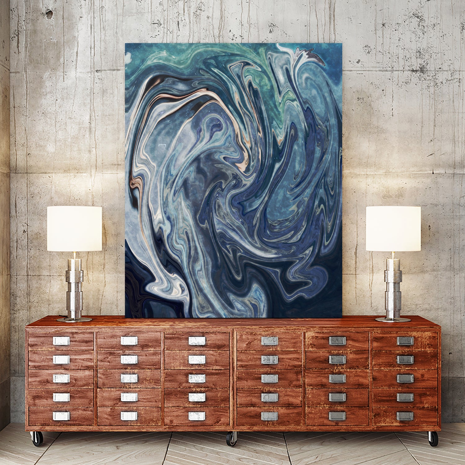 Abstract Marble Painting by Amir Faysal on GIANT ART - gray digital painting