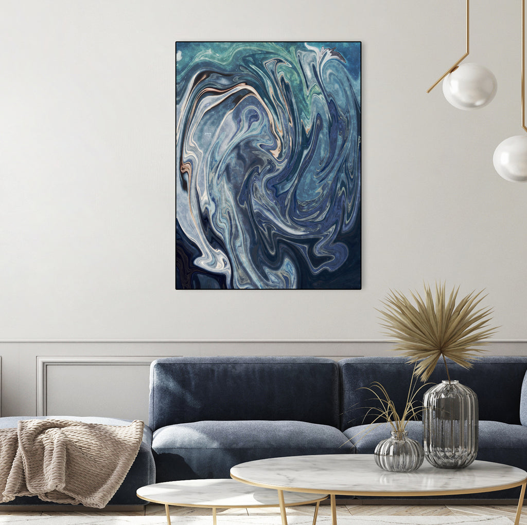 Abstract Marble Painting by Amir Faysal on GIANT ART - gray digital painting