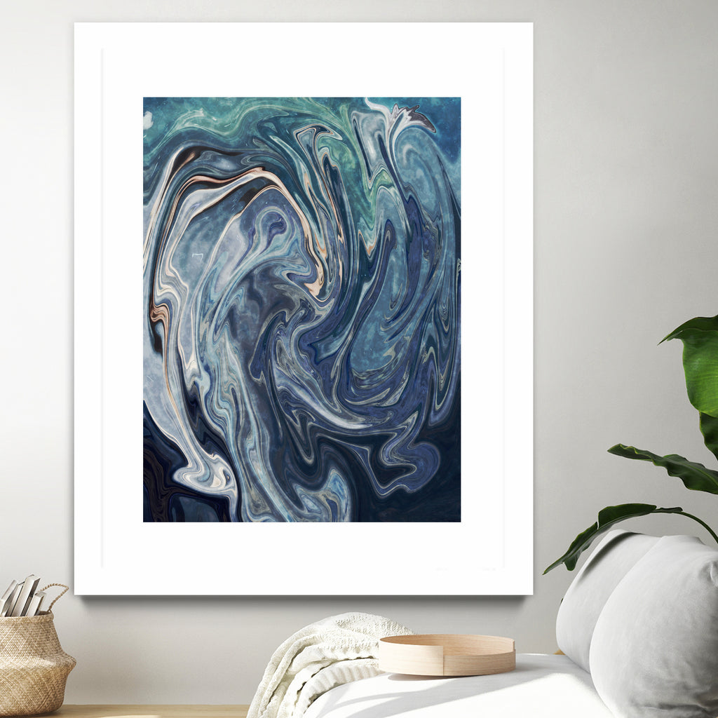 Abstract Marble Painting by Amir Faysal on GIANT ART - gray digital painting