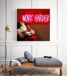 Work Harder by Mehmet Geren on GIANT ART - red photo manipulation