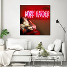 Work Harder by Mehmet Geren on GIANT ART - red photo manipulation