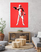 Stormtrooper | Pop Art by William Cuccio on GIANT ART - red digital painting