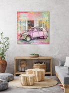 2CV Retro Car by Andrea Haase on GIANT ART - pink photo illustration