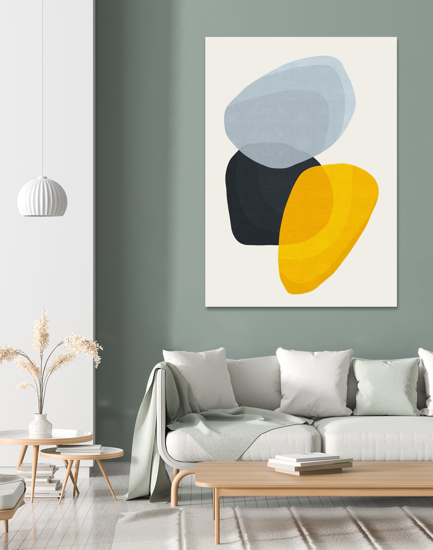 Abstract XVII by Vitor Costa on GIANT ART - yellow digital painting