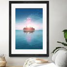 YOU ARE HERE by Jonas Loose on GIANT ART - blue photo manipulation