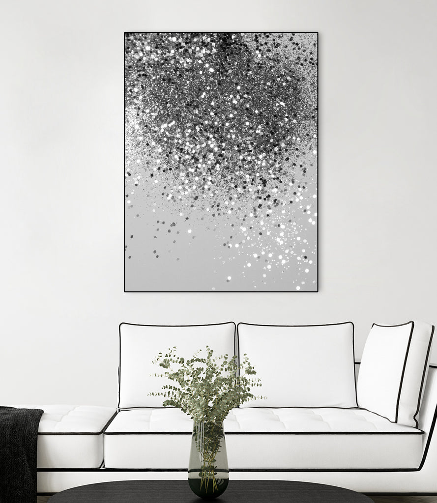 Soft Silver Gray Glitter #1 (Faux Glitter - Photography) by Anita & Bella Jantz on GIANT ART - gray photo illustration