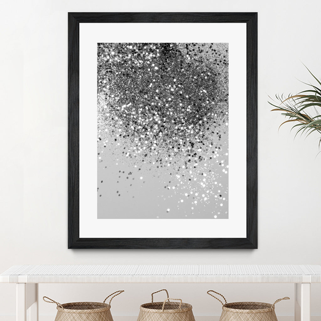 Soft Silver Gray Glitter #1 (Faux Glitter - Photography) by Anita & Bella Jantz on GIANT ART - gray photo illustration