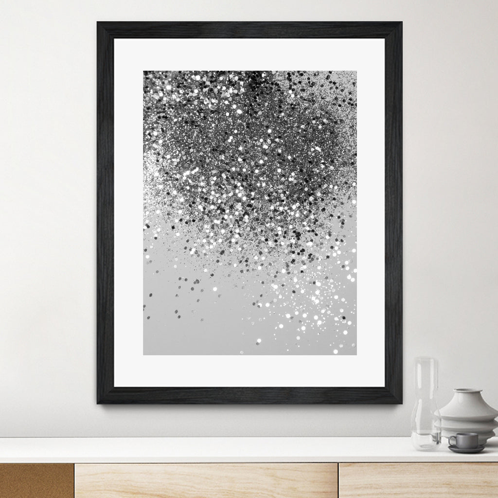 Soft Silver Gray Glitter #1 (Faux Glitter - Photography) by Anita & Bella Jantz on GIANT ART - gray photo illustration