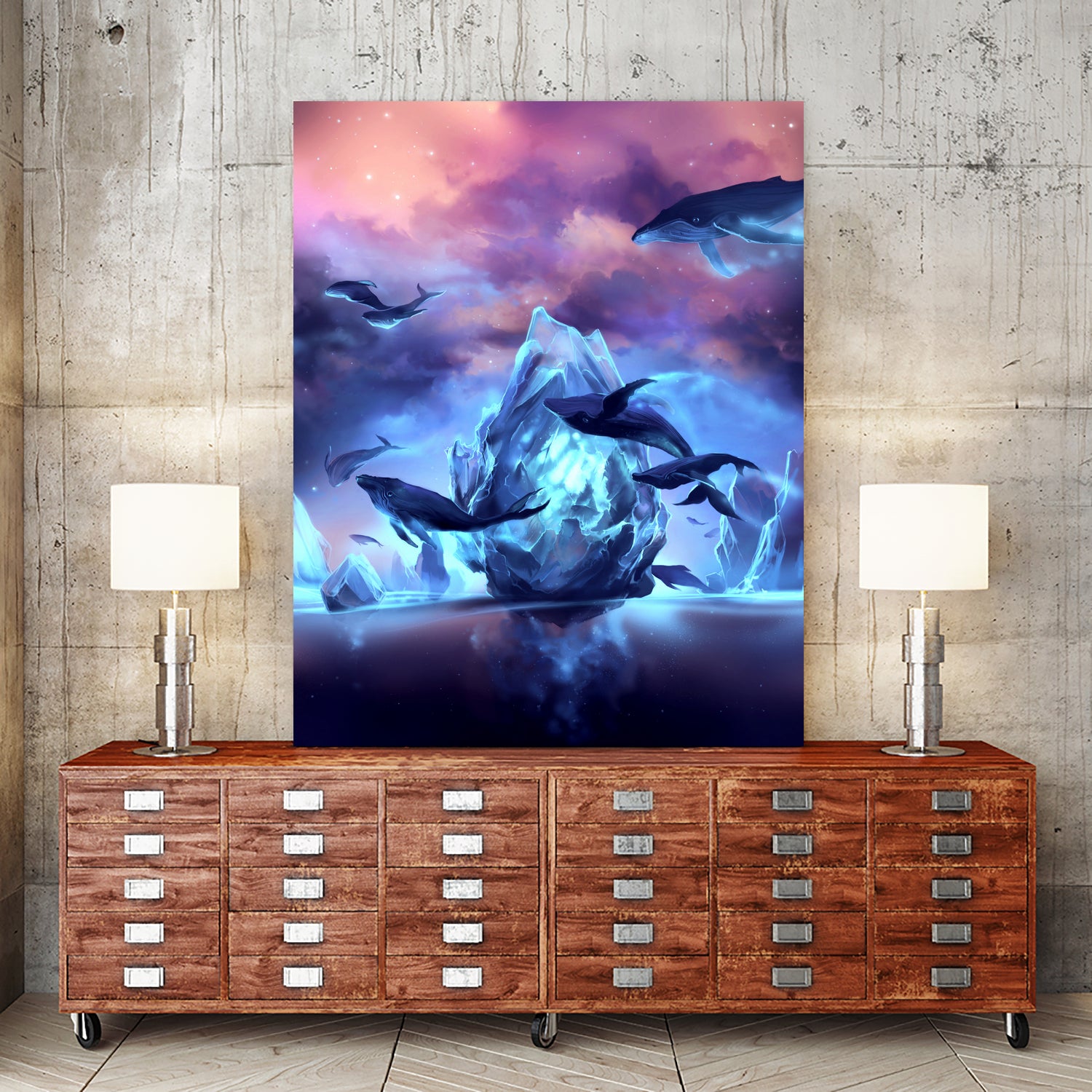 When the moon is closer by Cyril Rolando on GIANT ART - digital painting