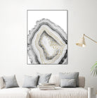 White Agate Gold Foil Glam #1 #gem #decor #art by Anita & Bella Jantz on GIANT ART - gray photo illustration