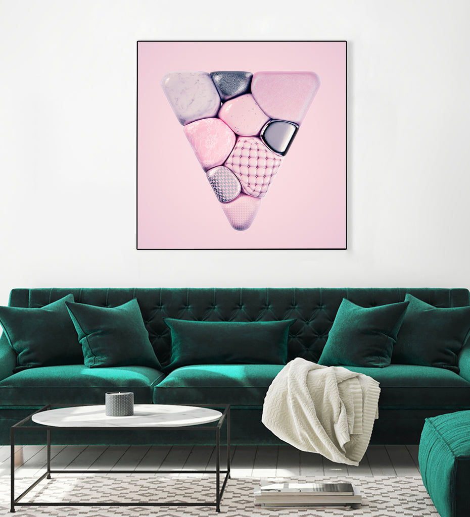 N°344 by Roman Bratschi on GIANT ART - pink 3d art